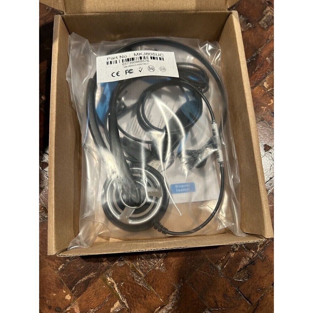 MKJ USB Headset w Noise Cancelling Microphone Volume Controller for conference